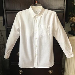 Gap Kids Uniform Oxford Long Sleeve Shirt - 14/16